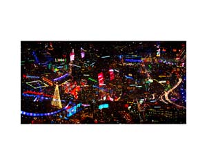 Downtown at night
