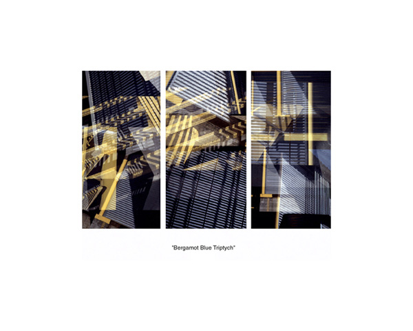 Bergamont Blue Triptych