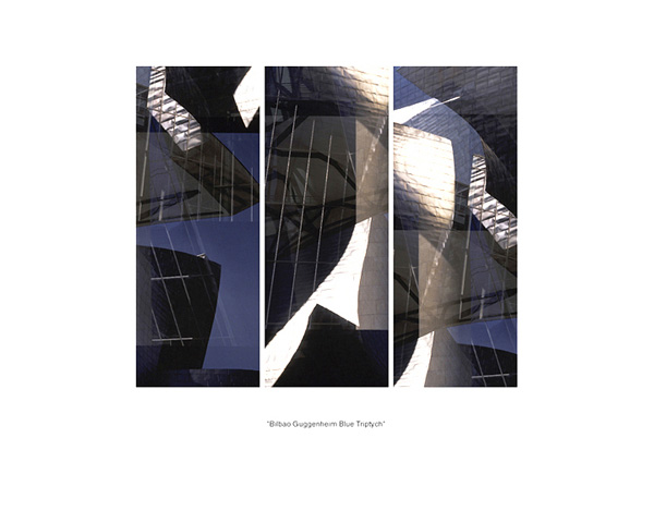 Bilboa Blue Triptych