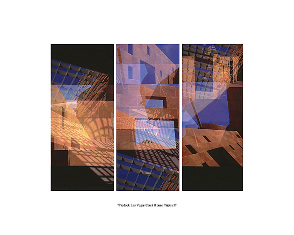 Predock Court I Triptych 