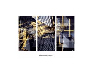 Bergamont Blue Triptych